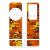 Electronics : Digital Orange Camo -Vinyl skin for Apple iPod Shuffle