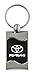 Toyota Rav4 Rectangular Black Car Key Chain Ring Fob