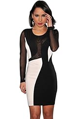 Cocktail Above the Knee General Print Nylon/Polyester/Spandex Long Sleeves Lace Club Dress/Evening Dress/Party Dress/Wedding Dress 