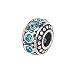 Zable(tm) Sterling Silver Crystal Birthstone December Bead / Charm