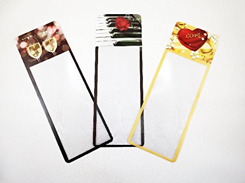 Stylish Bookmark Magnifier/ Magnifying Fresnel Lens(3-pack)