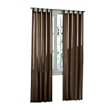 Review Weavetex  / Casual Home Tab-Top Window Panel Pair - Coffee (84x84