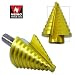 Pro Quality Titanium Step Drill Bit - 7/16" - 1-1/8" by 1/16" Increments