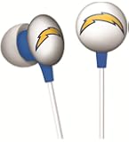 iHip NFF10200SDC NFL San Diego Chargers Mini Ear Buds, Blue/Yellow