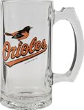 Baltimore Orioles Beer Mug: 3D Logo Glass Tankard