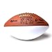 Official NFL Game Football w/ One White Leather Autograph Panel by Wilson