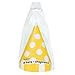 Yellow Polka Dot Party Hats, 8ct