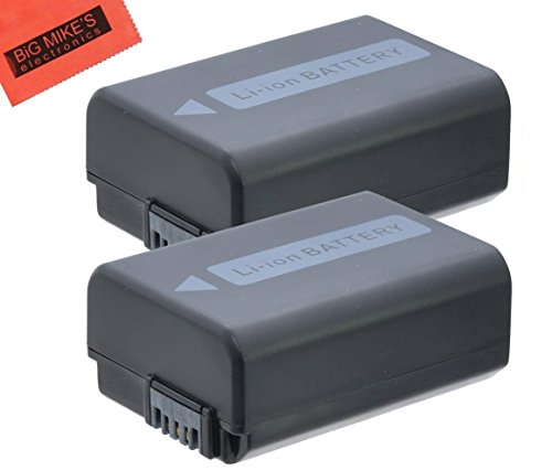BM Premium 2-Pack of NP-FW50 Batteries for Sony DSC-RX10/B, DSC-RX10 II, DSC-RX10 III, Alpha 7, A7, A7R, A7R II, A7RII, A7S, A7S II, A7II, A3000, A5000, A5100, A6000, A6300, NEX-5, NEX-5K, NEX-5N, NEX-5T, NEX-6, NEX-7, ILCE-QX1 Digital Camera Battery BM Premium 2-Pack of NP-FW50 Batteries for Sony DSC-RX10/B, DSC-RX10 II, DSC-RX10 III, Alpha 7, A7, A7R, A7R II, A7RII, A7S, A7S II, A7II, A3000, A5000, A5100, A6000, A6300, NEX-5, NEX-5K, NEX-5N, NEX-5T, NEX-6, NEX-7, ILCE-QX1 Digital Camera Battery