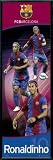 Football Poster de porte et Cadre (Plastique) - Ronaldinho, FC Barcelone (158 x 53cm)