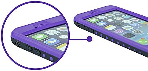 MAG Digital Iphone 6 Plus Waterproof Case [New Version] 6.6ft Underwater Shockproof Snow Proof Dirt Proof Protection Case Impact Resistant Cover for Iphone 6 Plus 5.5 Inch (purple)