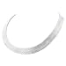 Sterling Silver 8 Rows Solid Bismarck Necklace 18