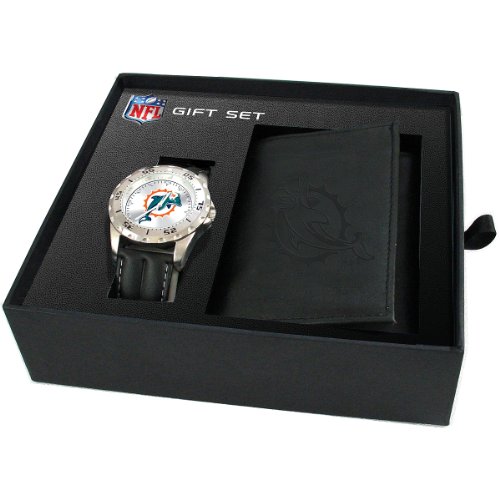 Gametime Miami Dolphins Watch & Wallet Combo