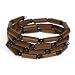 Bamboo and Black Seed Brown Bracelet-Coiled 