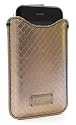 Luxury Leather iPhone Pull-Up Case: Gold Snake Print (for iPhone 3G & 3GS)