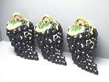 41zodK2lkPL. SL160  GRAPES 3 D Canister Set of 3 Canisters Grape Vine NEW