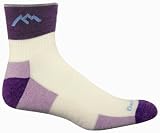  : Darn Tough Merino Wool 1/4 Sock Cushion (Large/Plum)