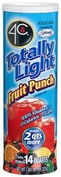 4C Totally Light Fruit Punch, Sugar Free, 7-Count Canisters(Pack of 4)