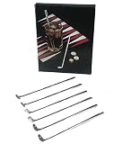 Set of 6 Golf Sticks Drink Stirrers by Godinger