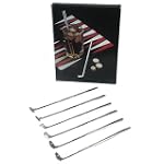 Set of 6 Golf Sticks Drink Stirrers by Godinger