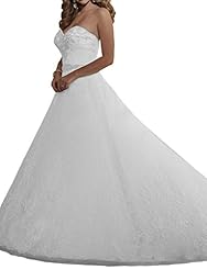 Strapless  Crystal Crystals Lace Natural   Waistline  Ball Gown Wedding Dress 