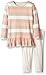 Burt's Bees Baby Big Girls' Organic Tricolor Stripe Tunic and Capri Legging Set