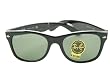 Ray-Ban New Wayfarer Sunglasses Black/Crystal Green, M