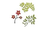 Sizzix Sizzlits Die Set 3/Pkg, Flowers, Branches & Leaves