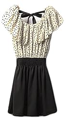 Chiffon/Polyester Polka Dot Print Summer Above the Knee Short Mini Dress 