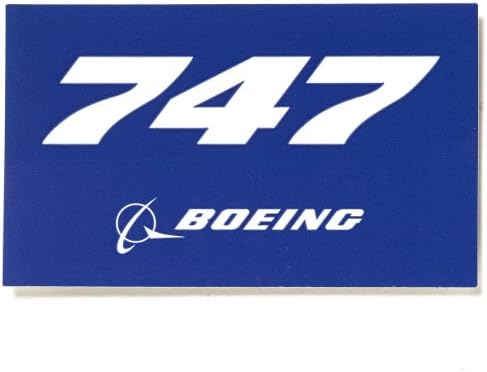 747 Blue Sticker