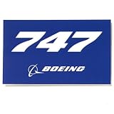 747 Blue Sticker