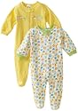 Gerber Unisex-Baby Newborn 2 Pack Zip Front Sleep and Play