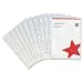 5 Star Office Punched Pocket Polypropylene Top-opening 50 Micron A4 frosted effect [Pack 100]