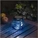 Smart Solar 3771WRM1 Glass Mosaic Solar T-Light, Iridescent Cobalt Blue