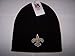 NFL Official Licensed New Orleans Saints Beanie Knit Hat CAP Classic Black with Saints Emblem