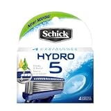 Schick Hydro 5 Blade Razor Cartridge Refill-4 ct, 2 pack