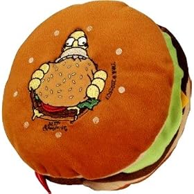 Simpsons coussin Hamburger