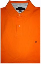 Men's Tommy Hilfiger Polo Shirt Size XL Short Sleeved Orange