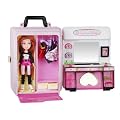 Modepuppe mit Puppe Umkleide/Kleiderschrank, Frisierspiegel und andere Zubeh�r NEU