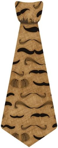Men's Mustache Sticky Fabric Tie