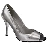 Mossimo Daryn Square Peep-Toe Pumps - Silver