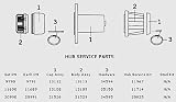 HUB SVC KIT, M193 M239
