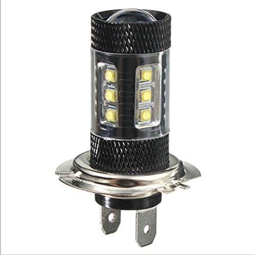 Junadel Car Fog Light Bulbs , 2PCS 1920LM 7000K White H7 80W High Power Fog Driving DRL LED Light, Car Head Light Lamp Bulbs 12V-24V