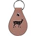 Personalized Engraved Llama Genuine Custom Leather 3-inch Customizable Keychain