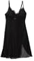 Arianne Women's Josie Sleep Chemise,Black,Small