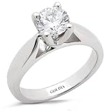 1.00 Ct.Cathedral Four-Prong Solitaire Diamond Engagement Ring