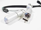 High Speed 4GB Aluminum CAPSULE USB 2.0 Flash Pen Drive Memory Stick 4 GIG GB SLIVER