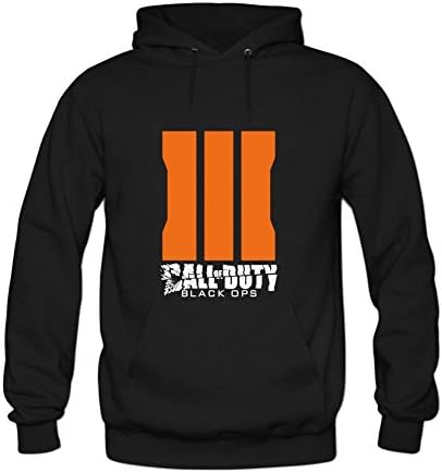 Crazy Bobo Call Of Duty Black Ops III 3 Hoodie for Men XXXL Black