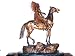 GERONIMO ON HORSEBACK Real Bronze Powder Cast Native American Apache Indian Warrior Sculpture Statue