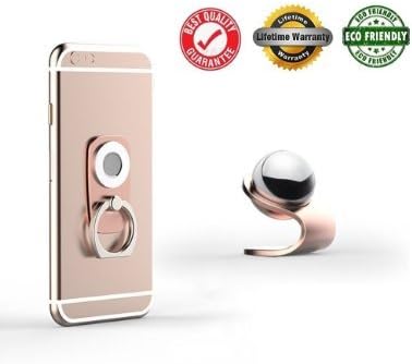LLUNC 2 in 1 360 Rotation Magnetic Car Mount - Rose Gold