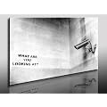 Banksy Wandbild - Leinwandbild 100x70cm k. Poster ! Bild fertig auf Keilrahmen ! Pop Art Gem�lde Kunstdrucke, Wandbilder, Bilder zur Dekoration - Deko / Top 100 "Banksy" Bilder - Graffiti / Street Art Kunstdrucke
